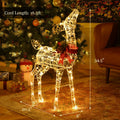 34.5 Inch Lighted Christmas Reindeer Decoration with 50 Warm White LED Lights