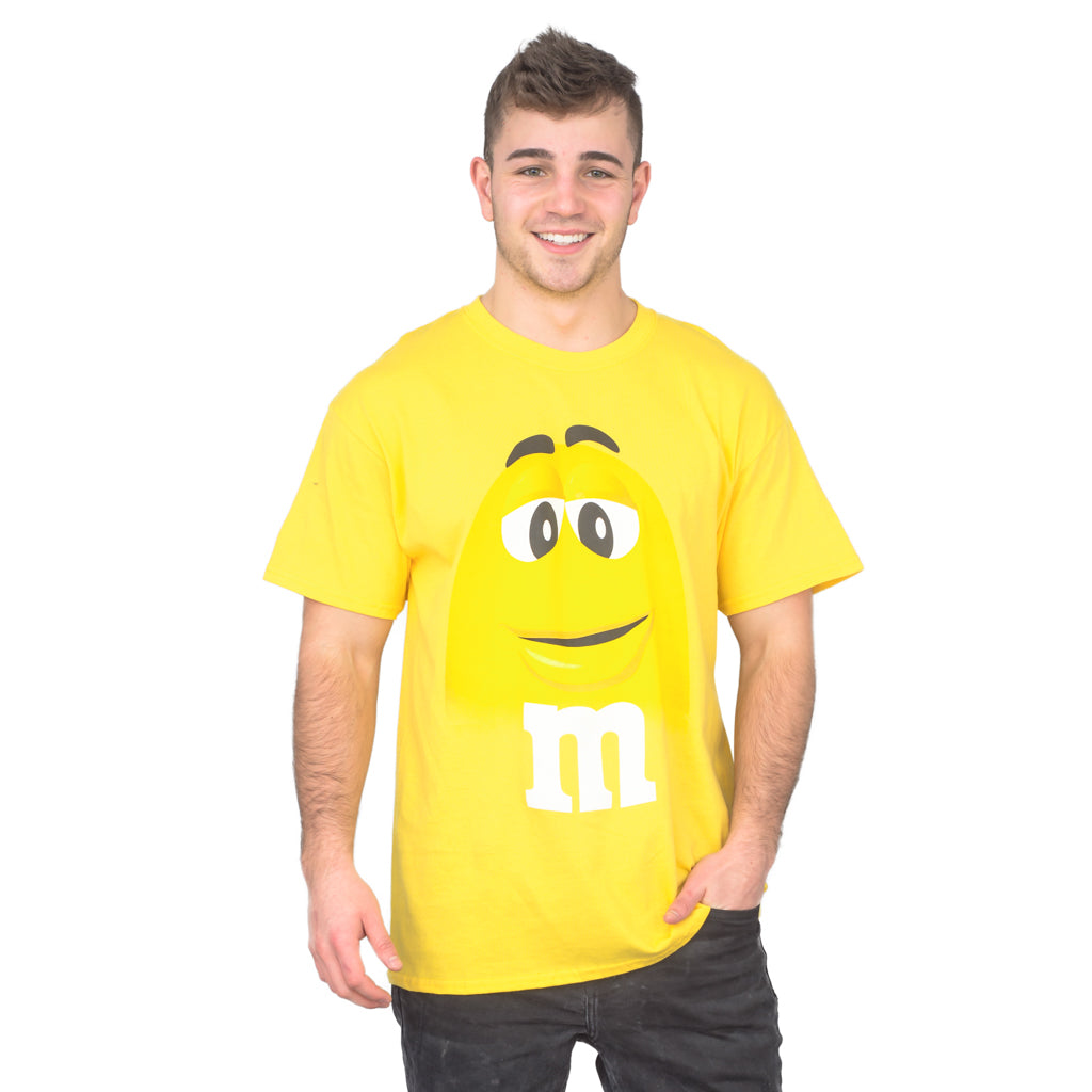 M&M's Candy Silly Character Face Adult Unisex 1980s T-Shirt