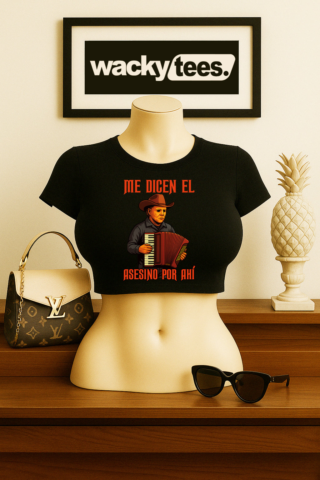Me Dicen El Asesino Por Ahi Halloween Corrido Michael Myers Graphic Tee Shirt