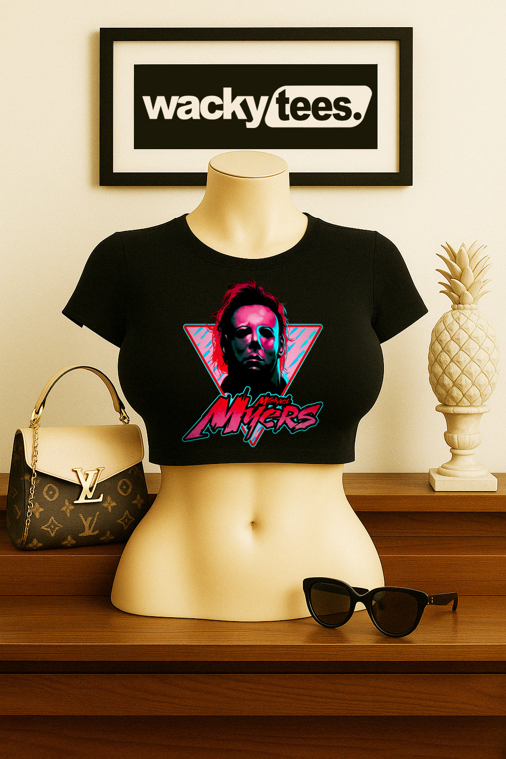Michael Myers 80s style Horror Terror Halloween Graphic Tee Shirt