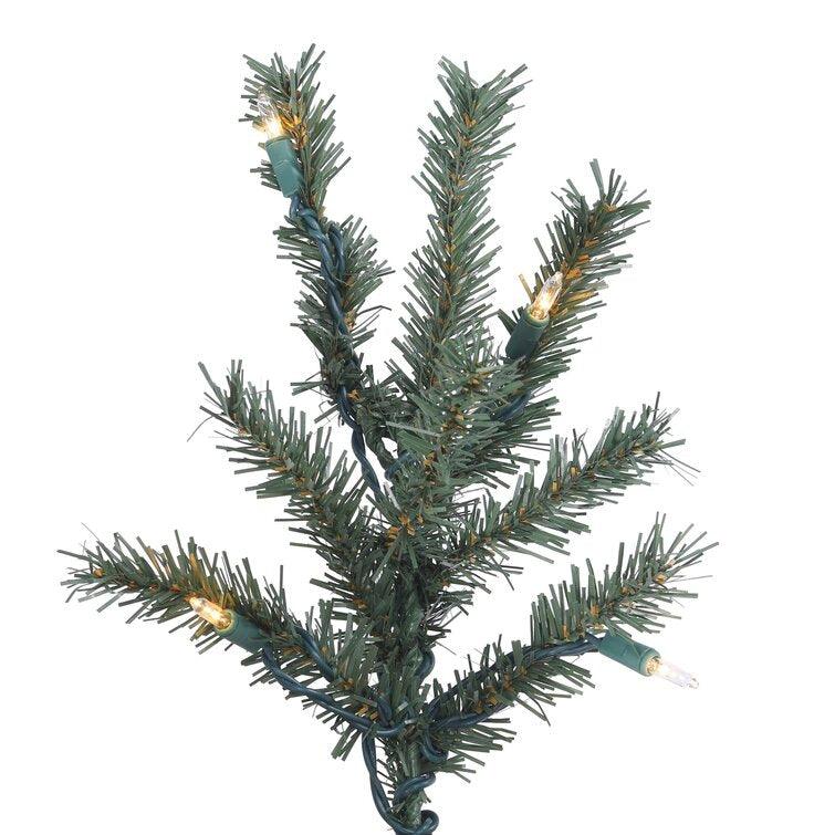 Natural Bark Alpine 3 Piece Artificial Christmas Tree Set with 500 Warm White LED Lights