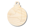 Unfinished Wood Etched New York Ornament Shape | Paint By Line Crafts | up to 30" DIY