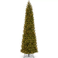 Downswept Douglas Pencil Slim Pre-Lit Christmas Tree, Dual Color LED