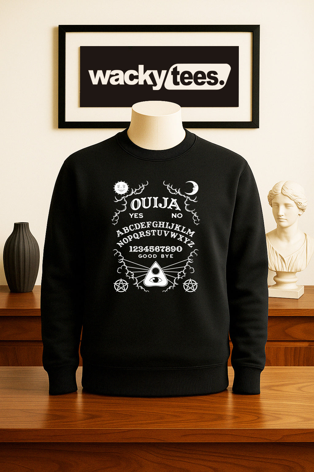 Ouija Board Seance Horror Terror Halloween Graphic Tee Shirt