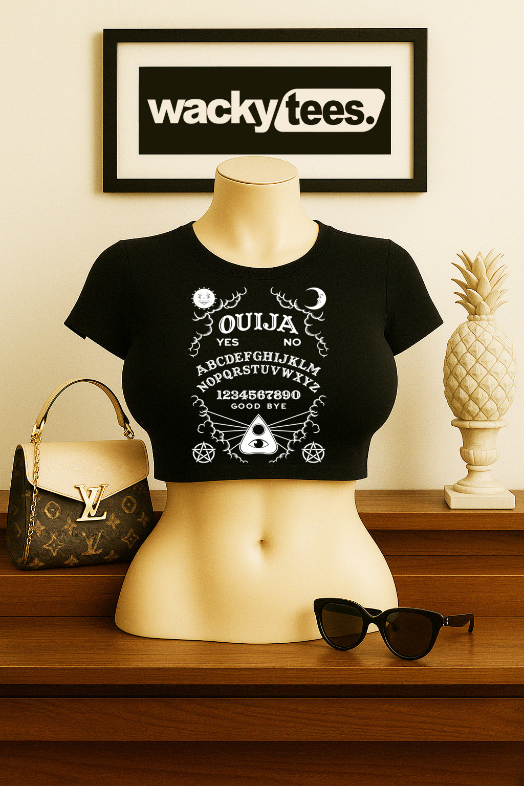 Ouija Board Seance Horror Terror Halloween Graphic Tee Shirt