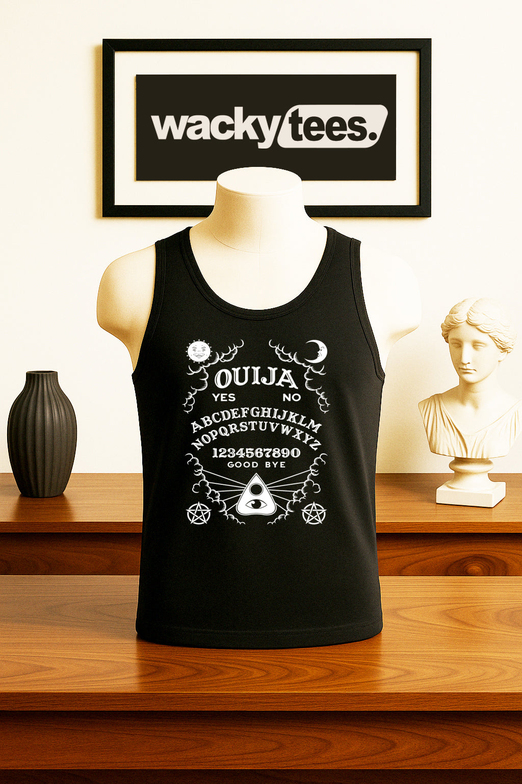 Ouija Board Seance Horror Terror Halloween Graphic Tee Shirt