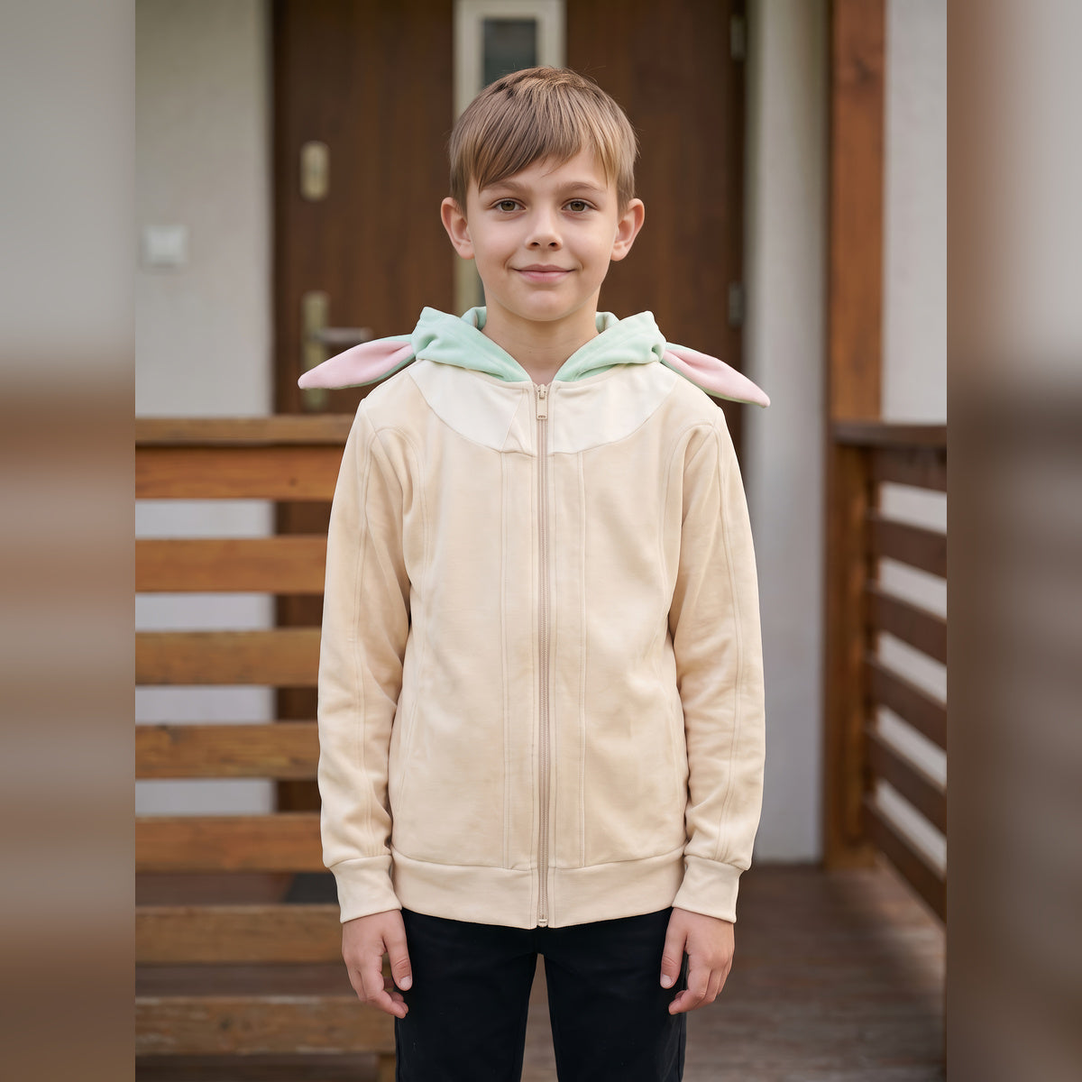 Star Wars Yoda Kids Boys Hoodie Mask with Ears
