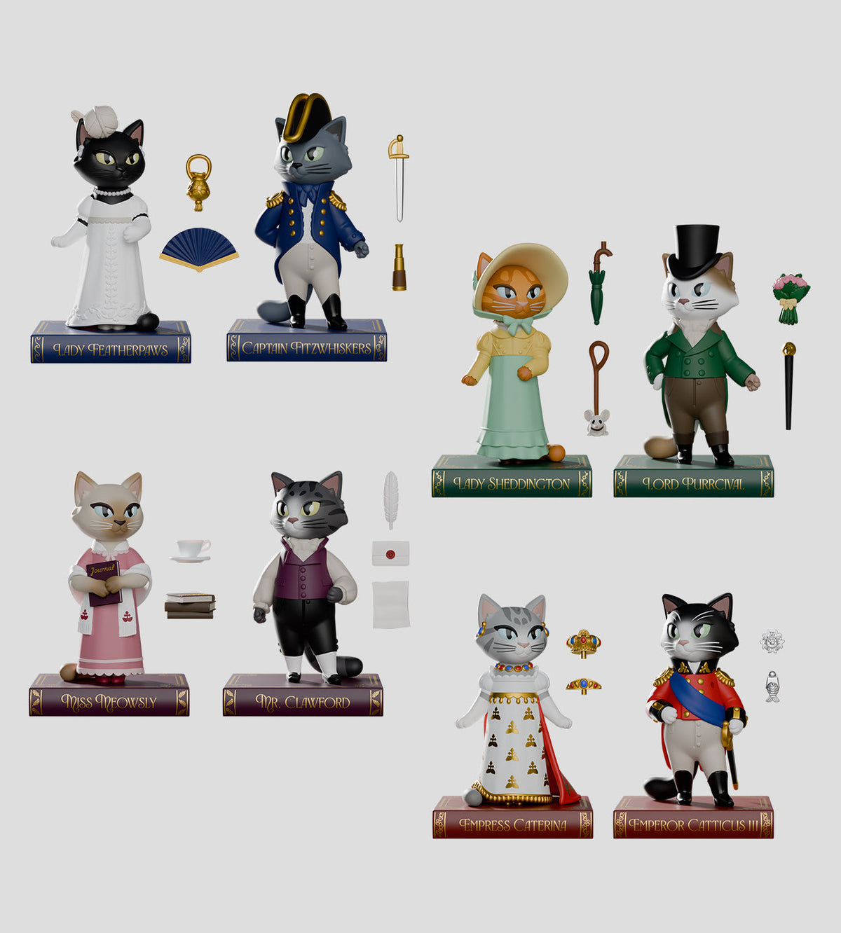 Kaleidos Creative: Regency Cats Blind Box