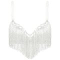 The Stardust Oasis Sirena – Sequined Tassel & Rhinestone Push-Up Belly Dance Bra Top
