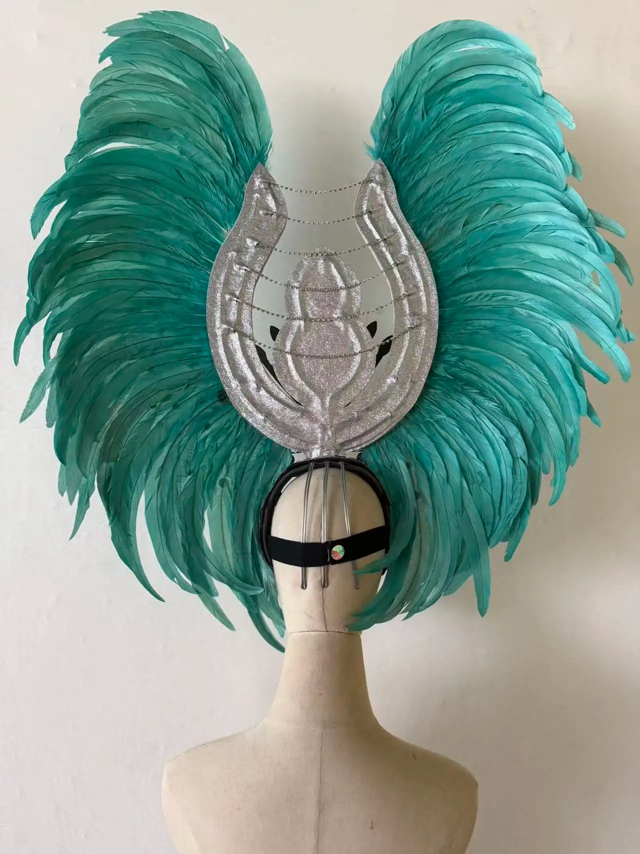 The Stardust Aurora Feather Headdress – Light Purple Cabaret & Carnival Crown