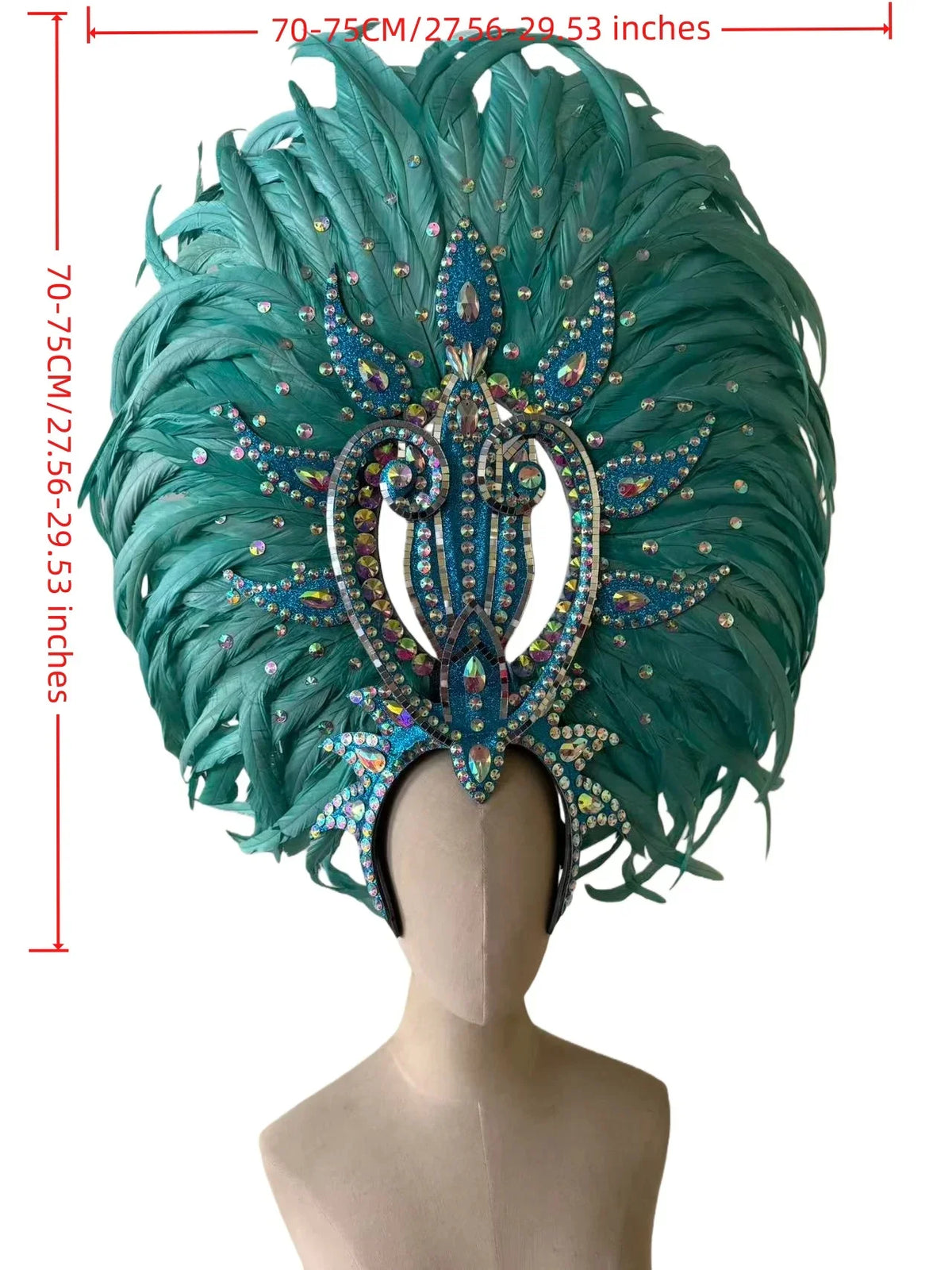 The Stardust Copacabana Feather Crown – Samba Parade Headdress