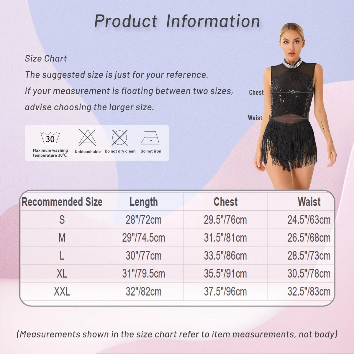 Women Sequins Diamond Latin Jazz Dance Costume Sleeveless Cutout Back Flowy Tassel Dress Leotard Tango Cha-Cha Samba Dancewear