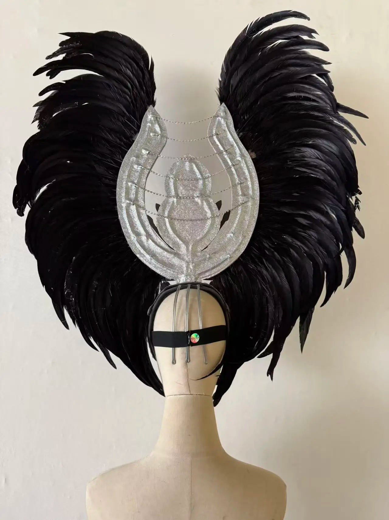 The Stardust Aurora Feather Headdress – Light Purple Cabaret & Carnival Crown