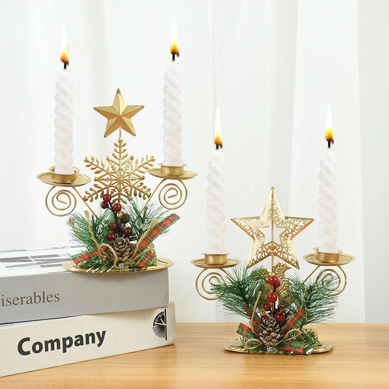 Iron Christmas Candle Holders, 9 Designs