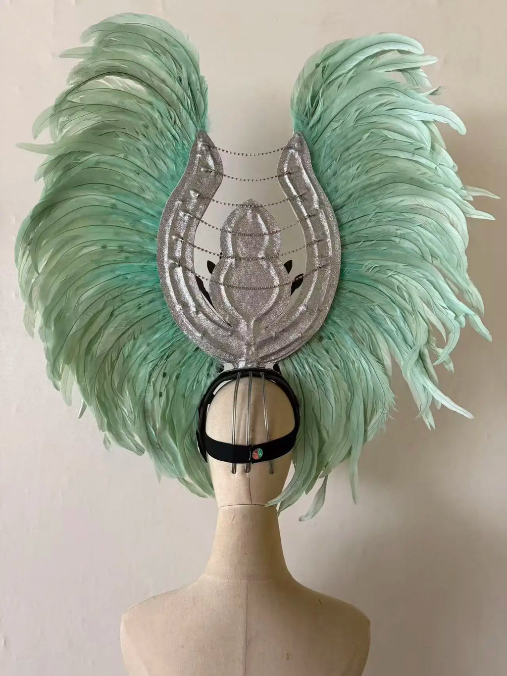 The Stardust Aurora Feather Headdress – Light Purple Cabaret & Carnival Crown