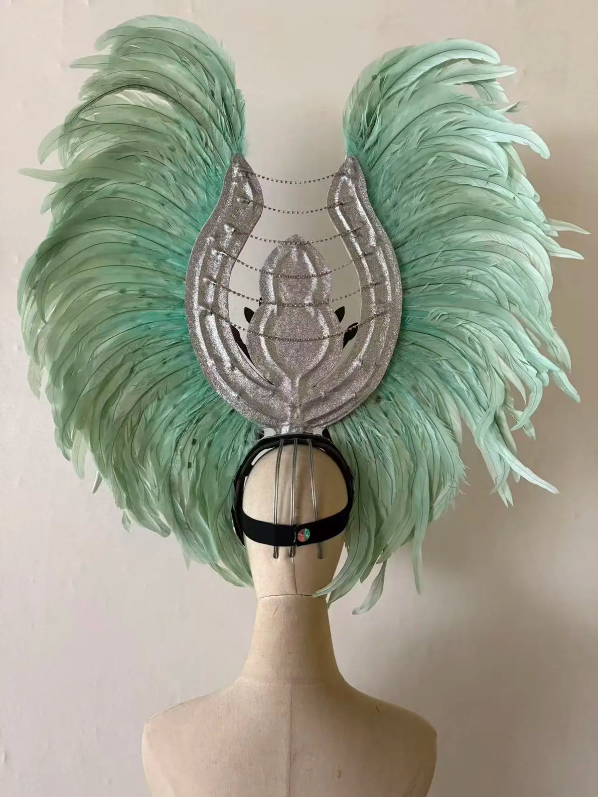 The Stardust Aurora Feather Headdress – Light Purple Cabaret & Carnival Crown