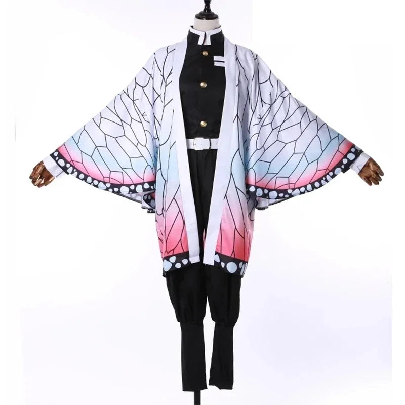 Kochou Shinobu Anime Cosplay Costume with Wig Set