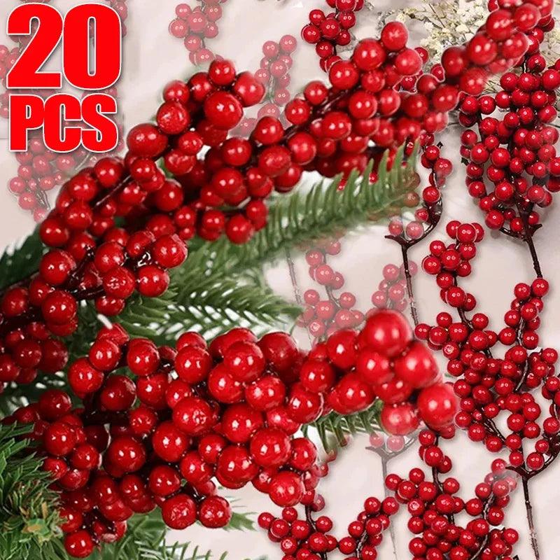 Artificial Christmas Berry Branch Picks, 1 to 20 Pieces