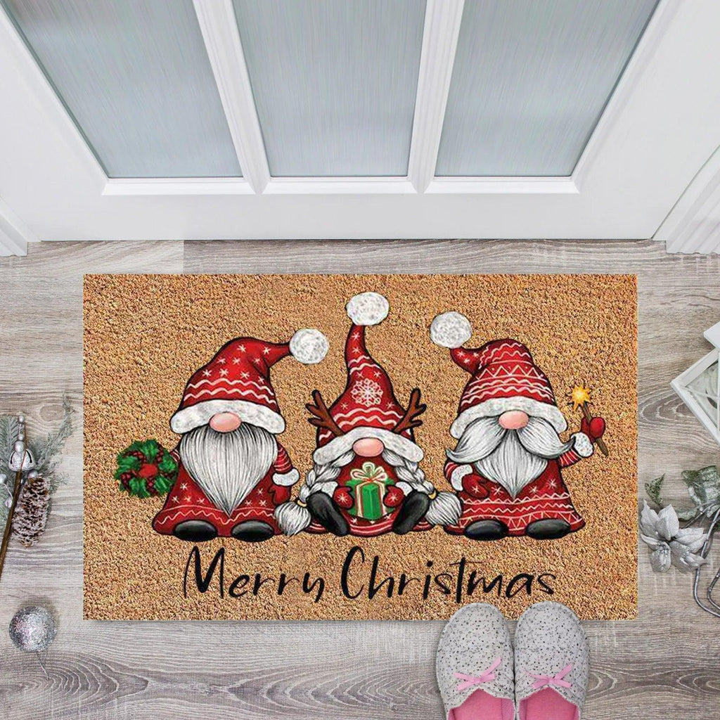 Christmas Gnome Non-Slip Doormat, 16 × 24 in