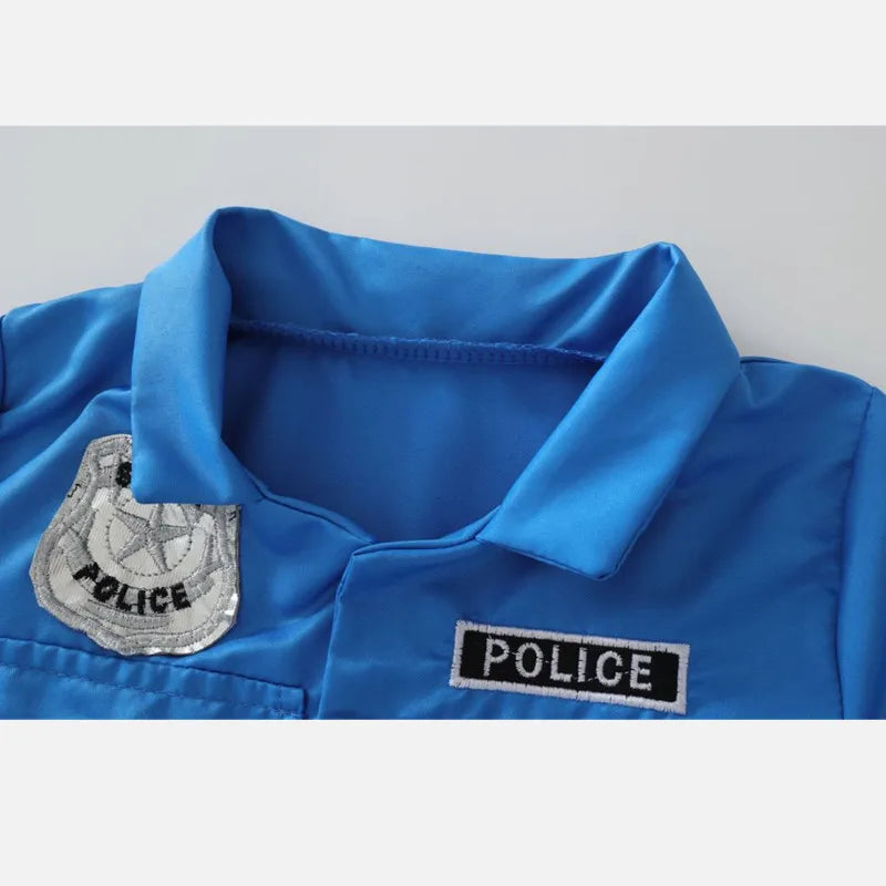 Kids Police Officer Costume – Role Play Uniform Outfit