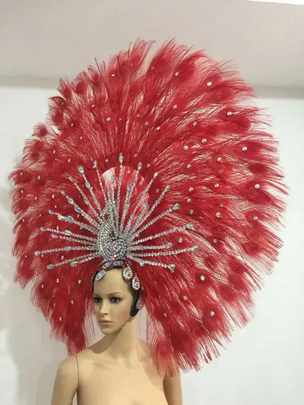 The Stardust Mirage – Premium Mohawk Feather Samba Carnival Headdress