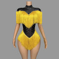 The Stardust Samba Fringe Bodysuit – Luxury Tassel Showgirl Costume