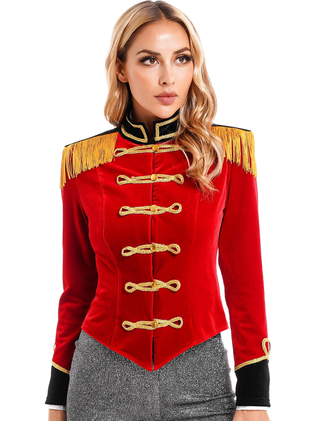 Women Circus Ringmaster Costume – Showman Tailcoat Jacket Outfit