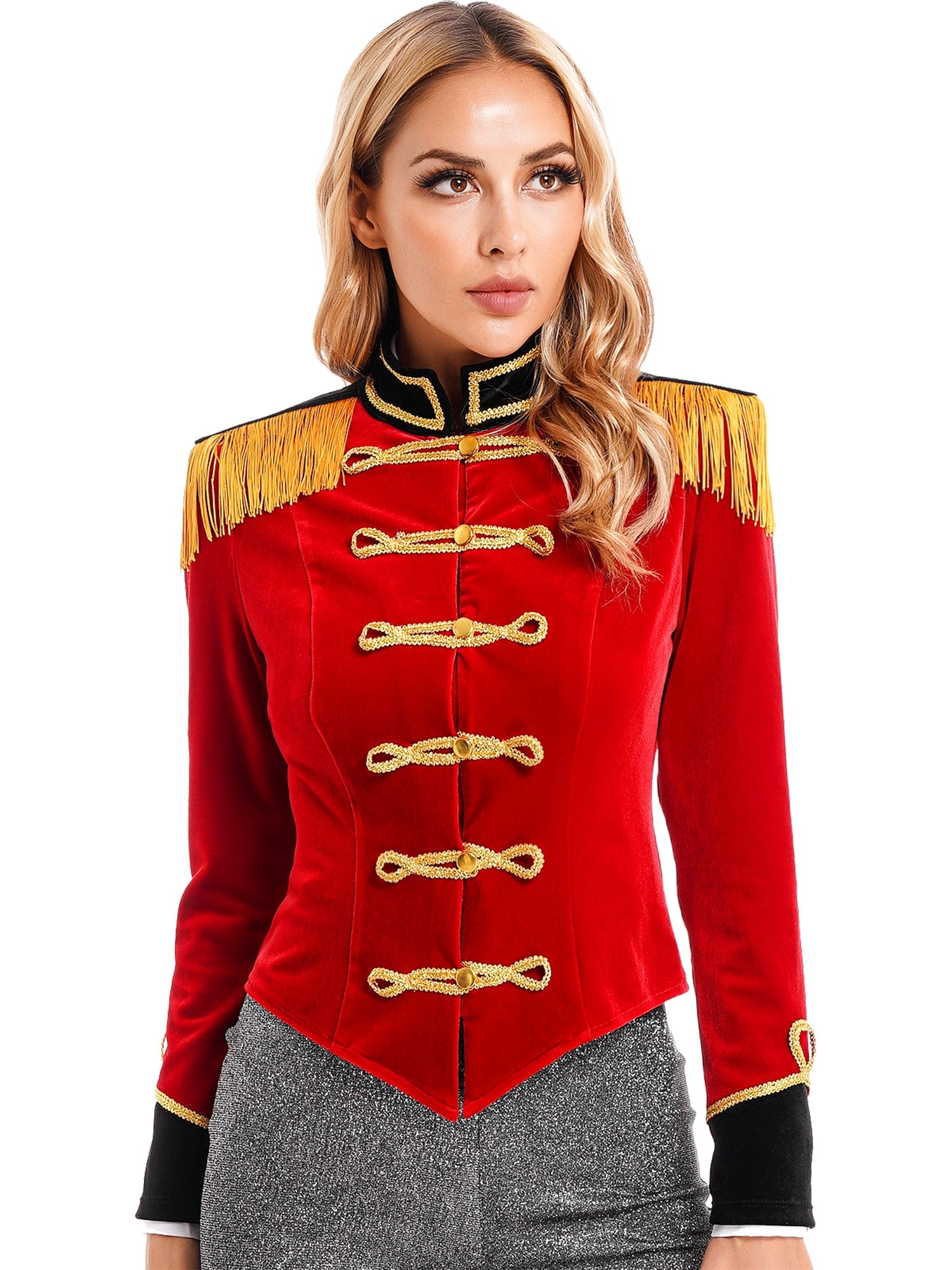 Women Circus Ringmaster Costume – Showman Tailcoat Jacket Outfit
