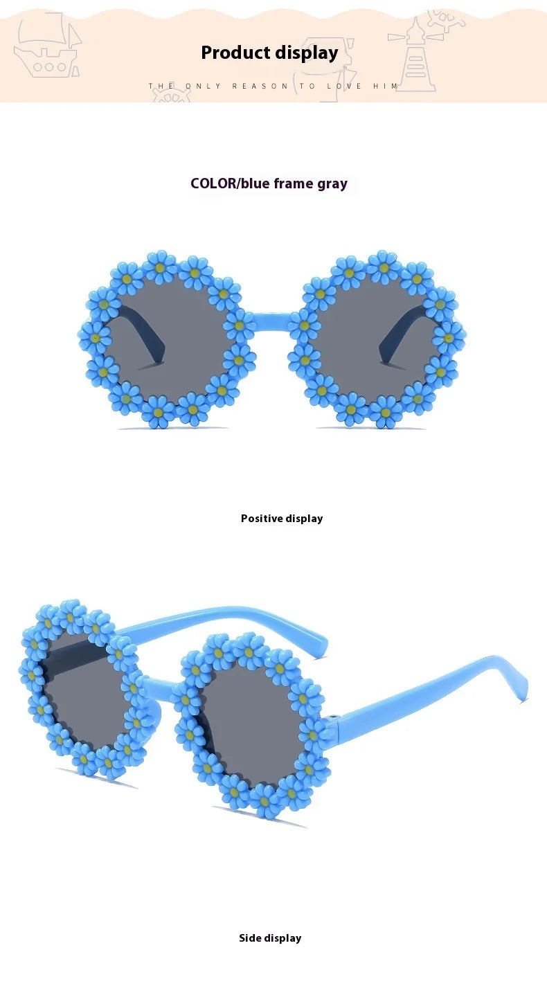 Kids Daisy Flower UV400 Sunglasses for Boys & Girls