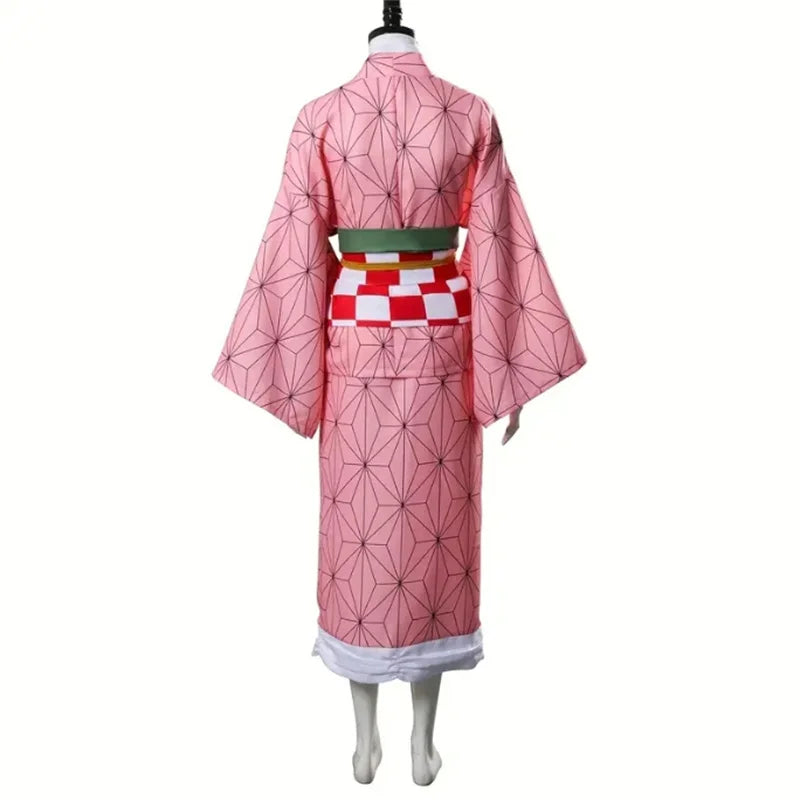 Nezuko Kamado Anime Cosplay Costume – Demon Slayer Kids Outfit
