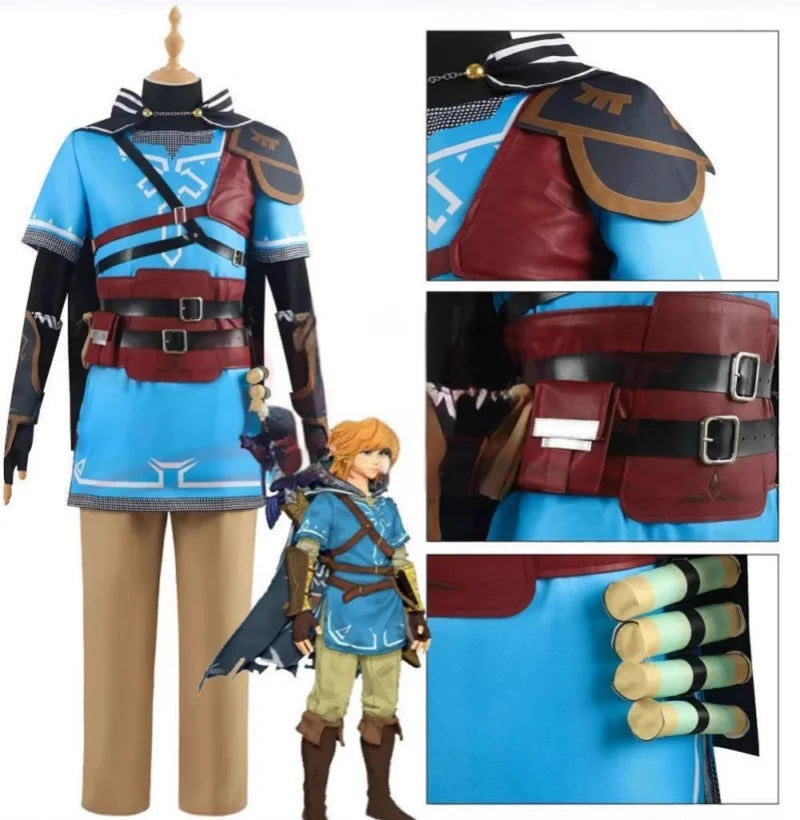 Zelda Link Cosplay Costume – Kids Adventure Game Outfit