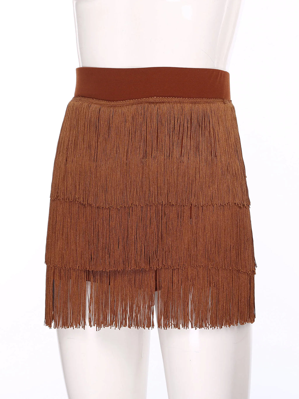 The Stardust Havana Fringe Skirt – High-Waist Tiered Tassel Performance Skirt