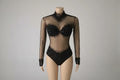 Rhinestone Encrusted Mesh Performance Bodysuit