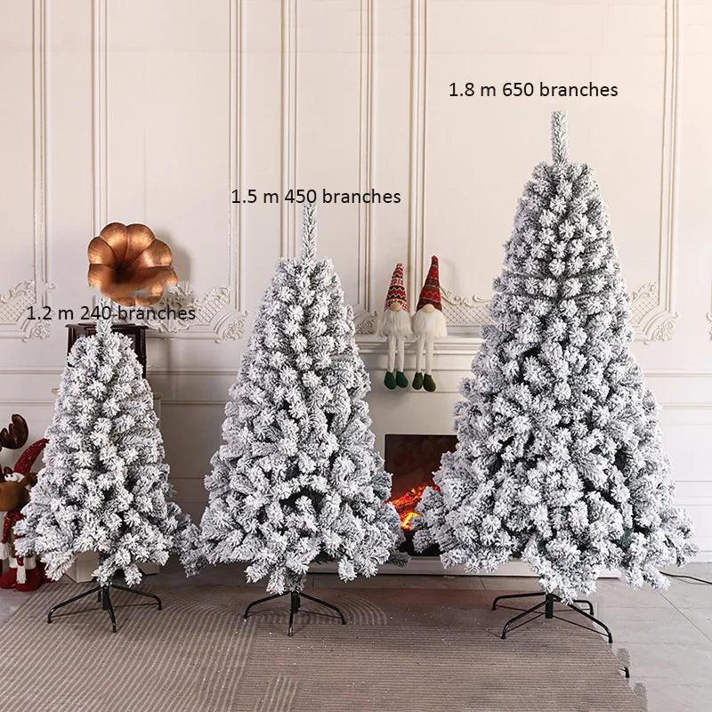 4 to 7 ft Flocked White Artificial Christmas Tree
