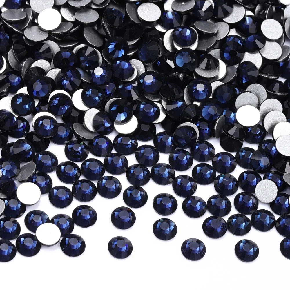 SS3-SS60 Blue Series Non-Hotfix High Quality Glass Flatback Rhinestones