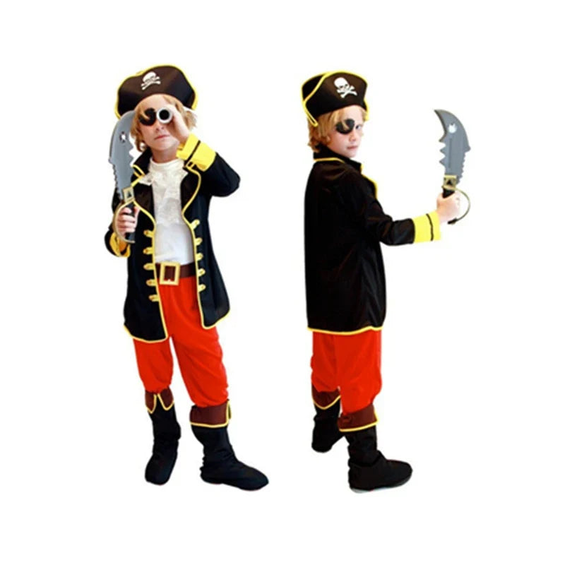 Kids Halloween Pirate Costume for Boys – Adventure Cosplay Outfit
