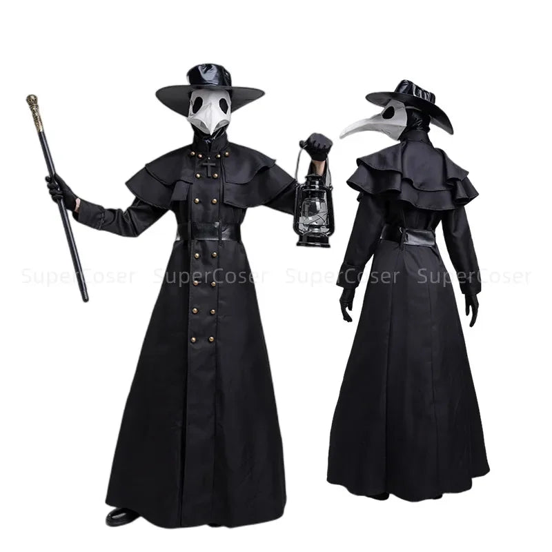 Plague Doctor Costume – Medieval Hooded Robe Cosplay Set