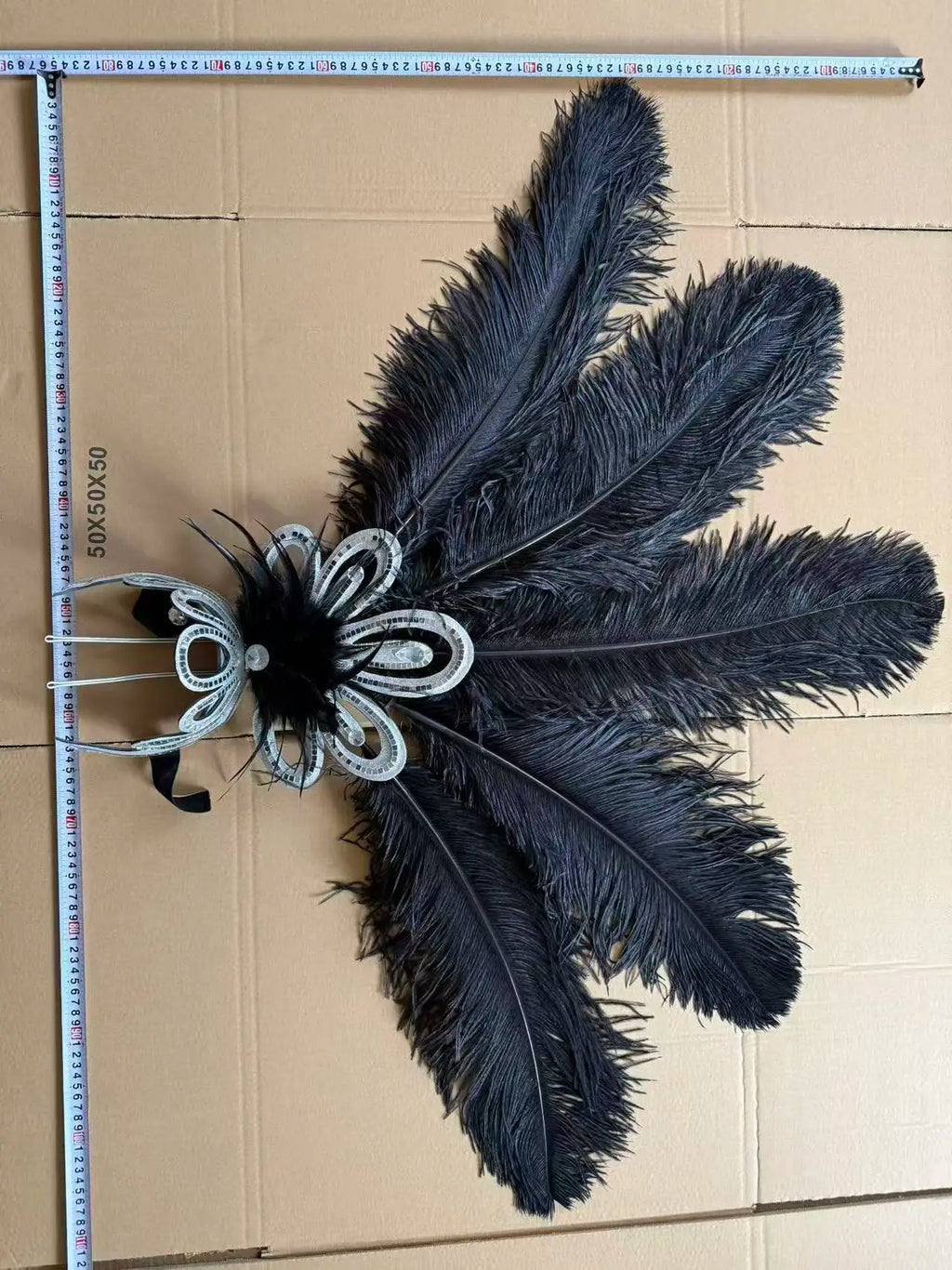 The Stardust Empress – Deluxe Feathered Samba & Carnival Crown