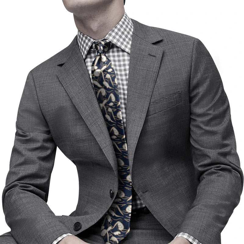 Fun and novel lobster and crab picture design tie fashion animal print men's tie wedding party Halloween shirt accessories