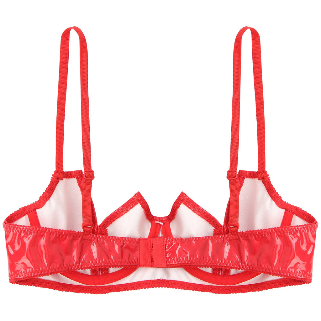 V-Notch Underwired Open Chest Bra Top