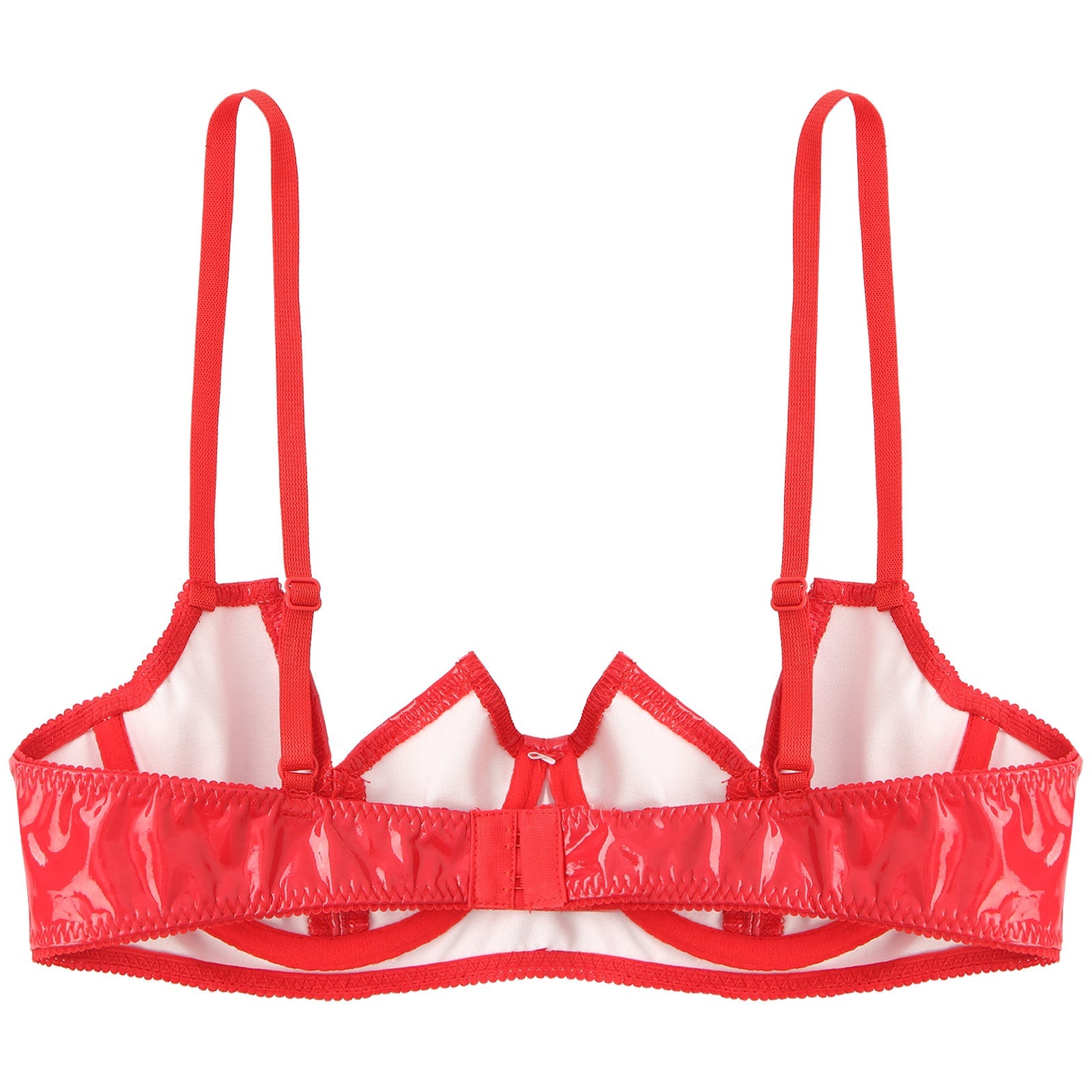 V-Notch Underwired Open Chest Bra Top