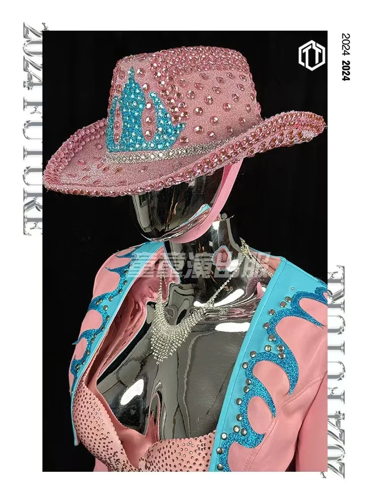 The Stardust Rhinestone Rodeo – Pink Western Performance Suit