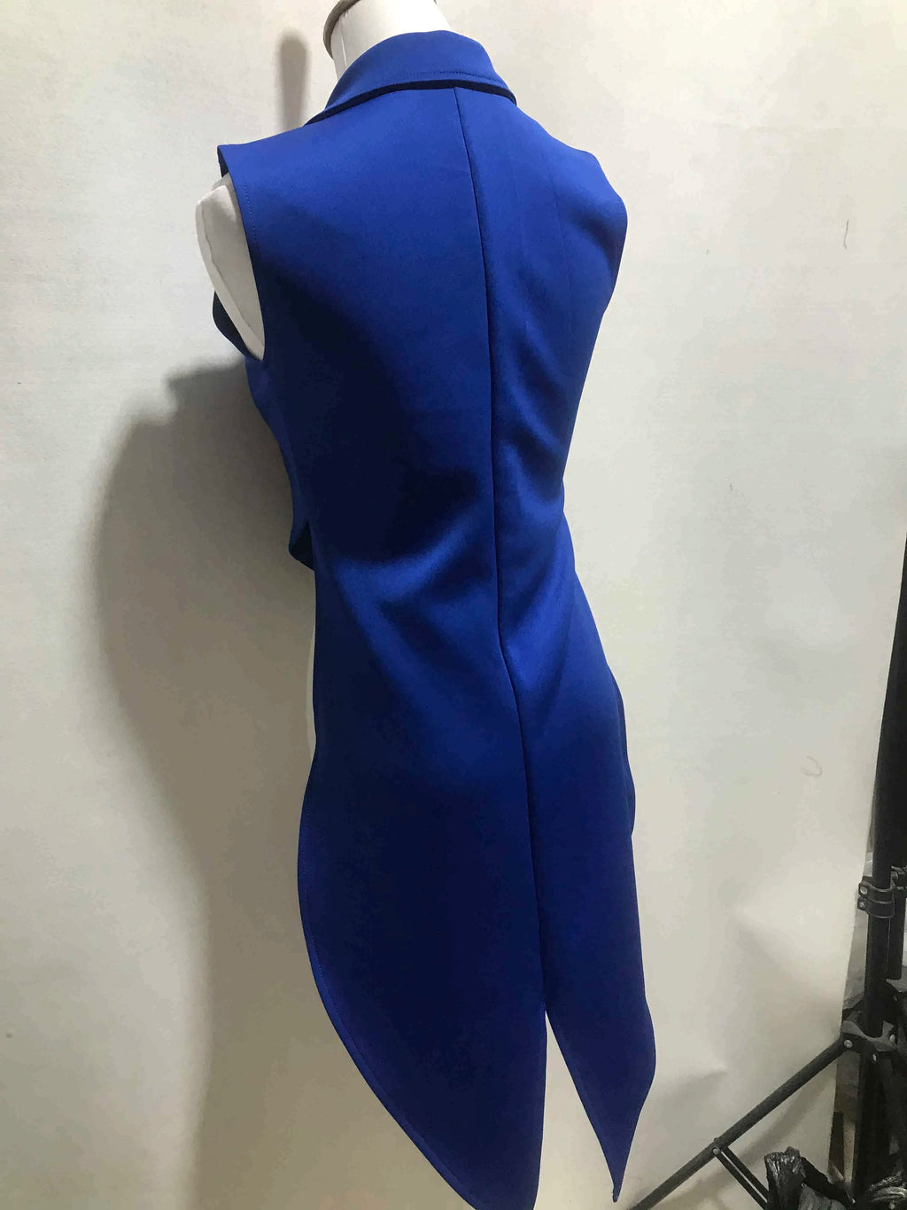 The Stardust Sapphire Showman – Sleeveless Cabaret Tailcoat