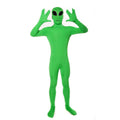 Alien Cosplay Costume – Green Zentai Jumpsuit for Kids & Adults