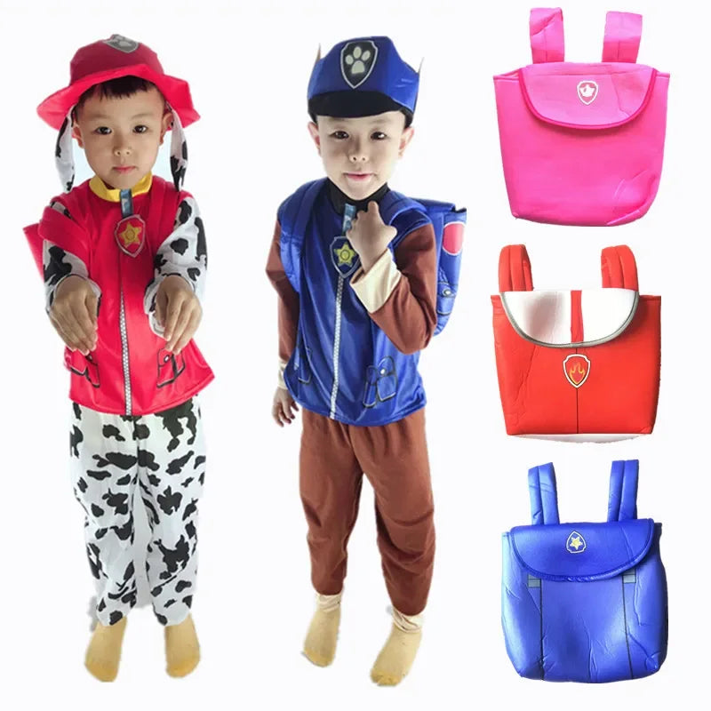Kids Dog Patrol Cosplay Costume Set – Cartoon Uniform Outfit