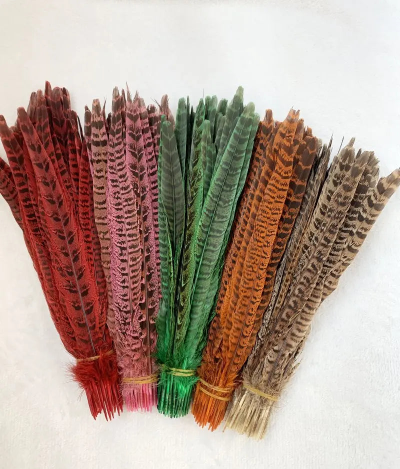 Natural Female Pheasant Tail Feathers (100PCS)