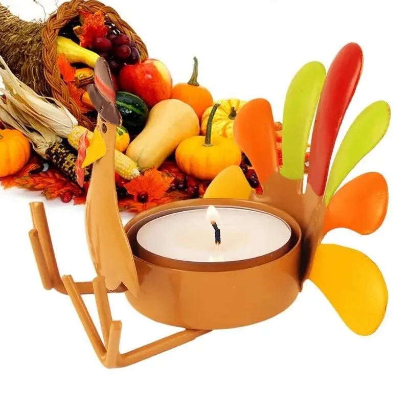 Turkey Tealight Candle Holders