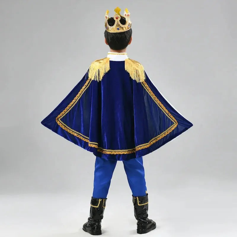 Boys King Carnival Costume 7 Piece – Royal Prince Outfit