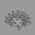 Multicolored Rhinestone Headpiece Base