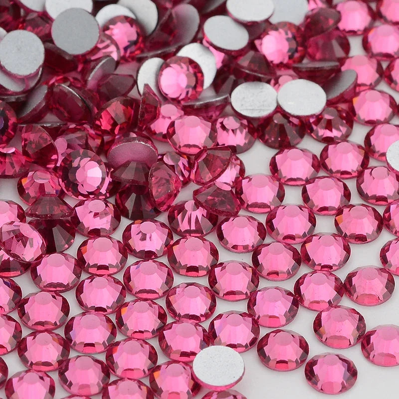 SS3-SS30 Red Series Non-Hotfix Glass Flat-Back  Rhinestones
